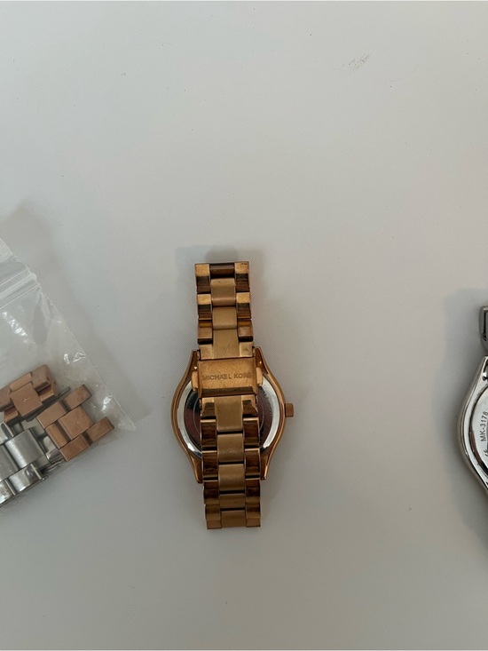 Michael Kors Rose Gold Tone Minimalist Watch